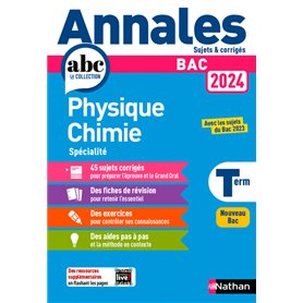 Annales Bac Physique Chimie Term. 2024 - Corrigé