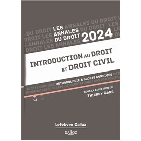 Annales Introduction au droit et droit civil 2024