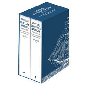 Coffret 2 volumes Nouveau glossaire nautique d'Augustin Jal - - Dictionnaire des termes de la marine