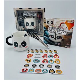 Mon atelier Mug Cake + stickers - Panda