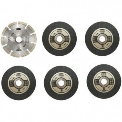 RYOBI Kit 6 disques meuleuse Ø 125 mm 32,99 €