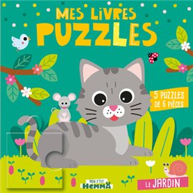 Mon P'tit Hemma - Mes Livres puzzles - Le jardin - 5 puzzles de 6 pièces
