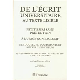 De l'écrit universitaire au texte lisible