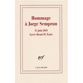 Hommage à Jorge Semprun
