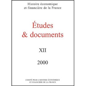 ÉTUDES ET DOCUMENTS - 2000