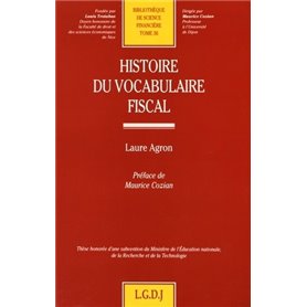 histoire du vocabulaire fiscal