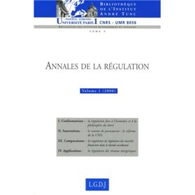 ANNALES DE LA RÉGULATION