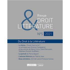 Revue Droit & Littérature N°5-2021