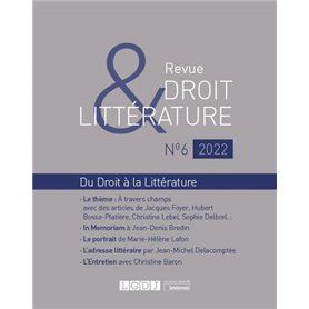 Revue Droit & Littérature N°6-2022