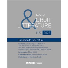 Revue droit et littérature 7-2023