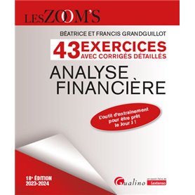 43 exercices avec corrigés détaillés - Analyse financière