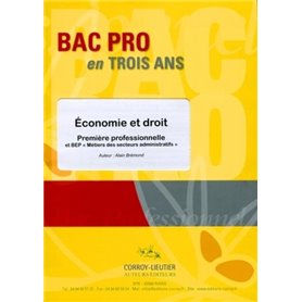 Bac Pro Economie et droit - Enoncé
