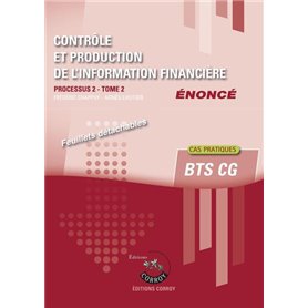 Contrôle et production de l'information financière - Tome 2 - Enoncé