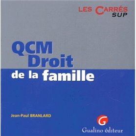 QCM. DROIT DE LA FAMILLE