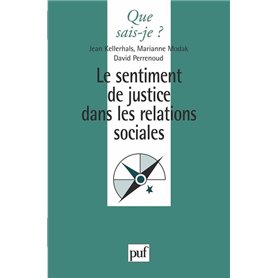 Le sentiment de justice dans les relations sociales