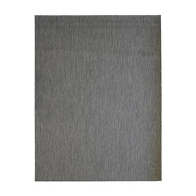 TERRAIN UNI - Tapis intérieur-extérieur aspect jute gris clair 133x170