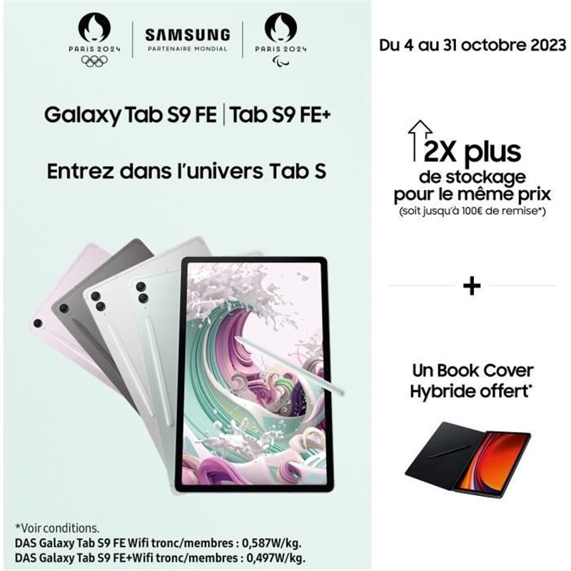 Image secondaire de Samsung Galaxy Tab S9 FE S9 FE 128 Go 27,7 cm (10.9