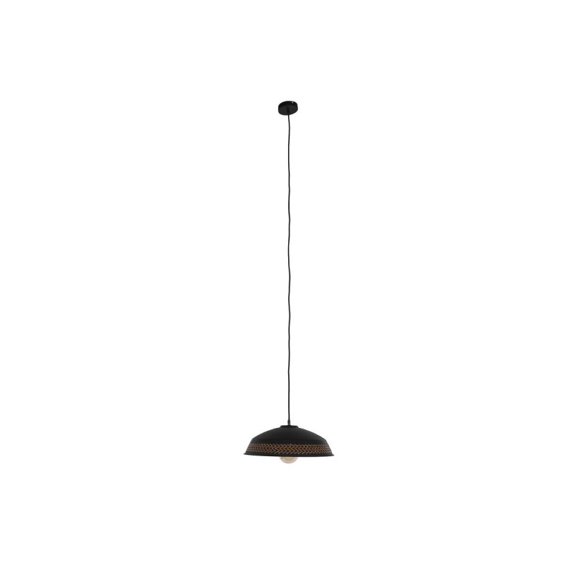 Image secondaire de Suspension DKD Home Decor Marron Noir Crème Métal 50 W 42 x 42 x 24 cm (2 Unités)