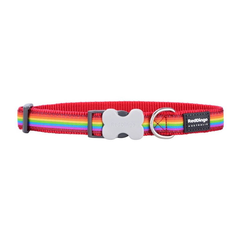 Collier pour Chien Red Dingo Rainbow 20-32 cm Multicouleur