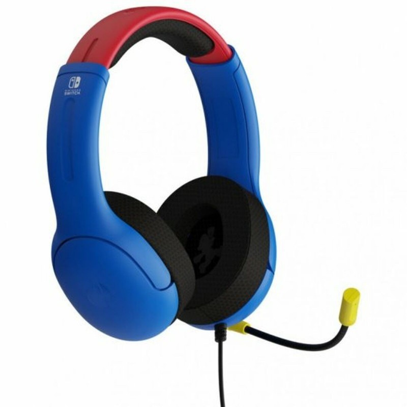 PDP LVL40 Casque Avec fil Arceau Jouer Bleu, Rouge