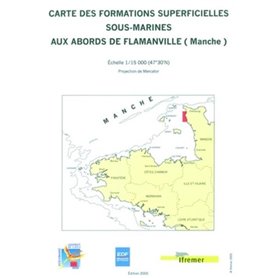 Carte des formations superficielles sous-marines aux abords de Flamanville (Manche)