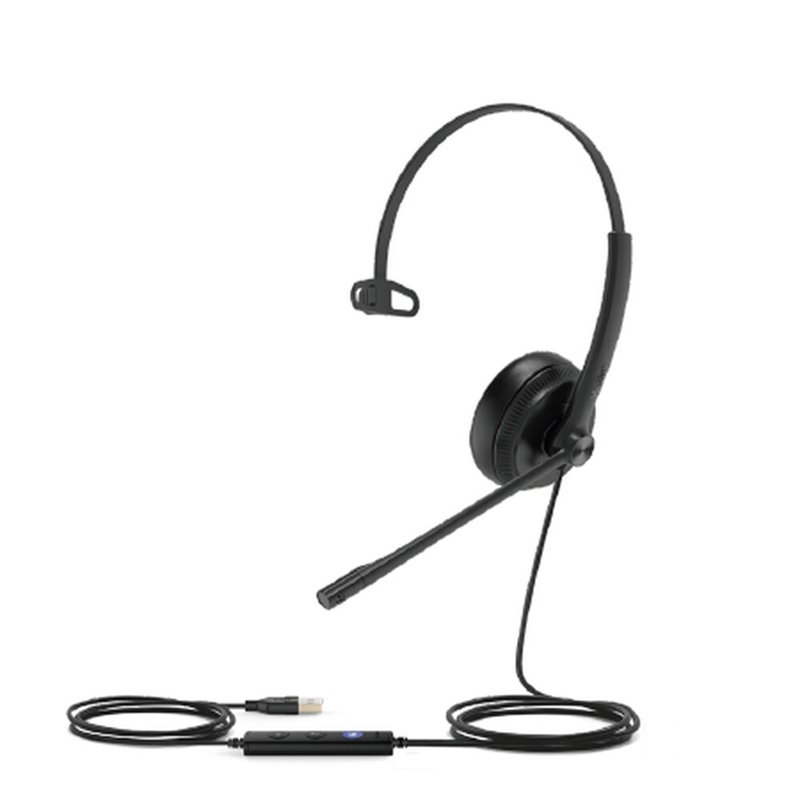 Yealink UH34 Casque Avec fil Arceau Bureau/Centre d'appels Noir