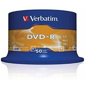 DVD-R Verbatim DVD-R Matt Silver 16x 50 pcs Argenté