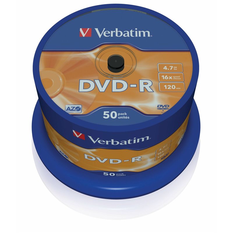 Image secondaire de Verbatim DVD-R Matt Silver 4,7 Go 50 pièce(s)