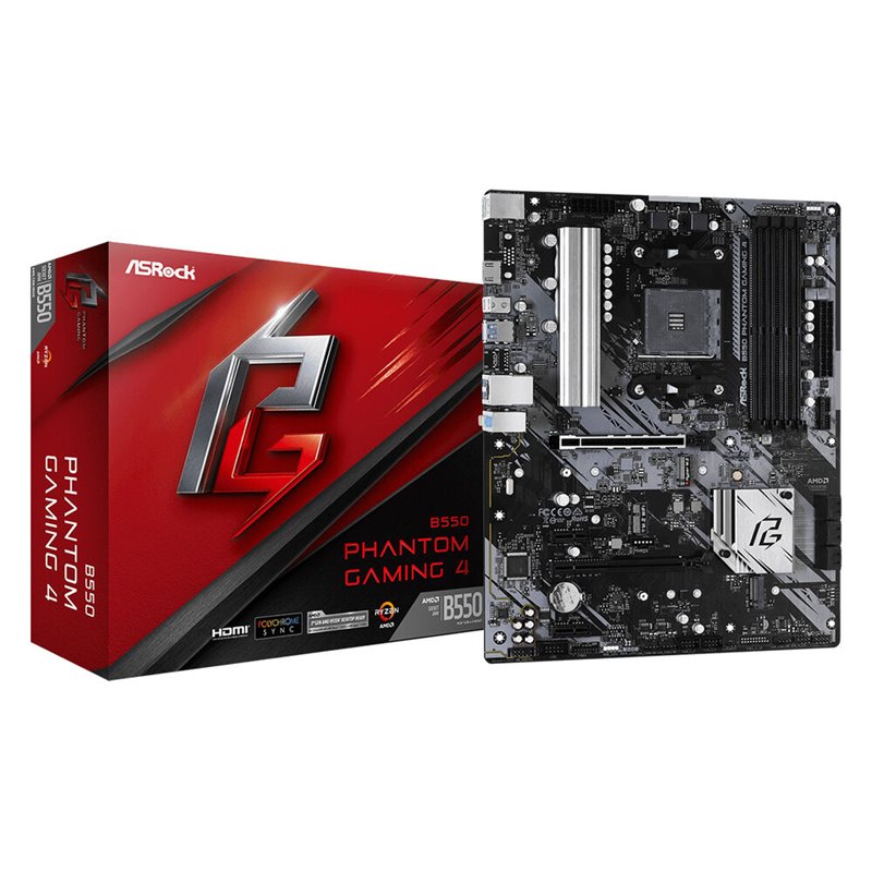 Carte Mère ASRock B550 PHANTOM Gaming 4 AMD AM4 AMD B550 AMD