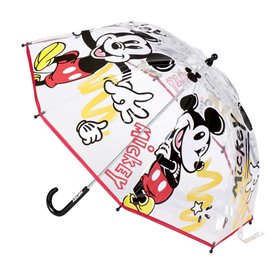 Parapluie Mickey Mouse Transparent Ø 71 cm Rouge