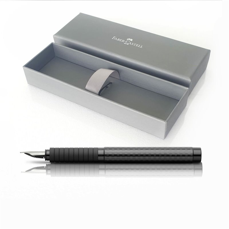 Image secondaire de Stylo Calligraphique Faber-Castell Essentio F Carbone Noir