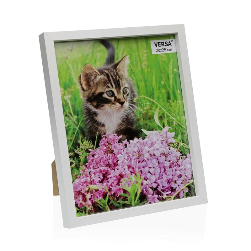 Cadre photo Versa Blanc Bois MDF 3 x 27 x 22 cm