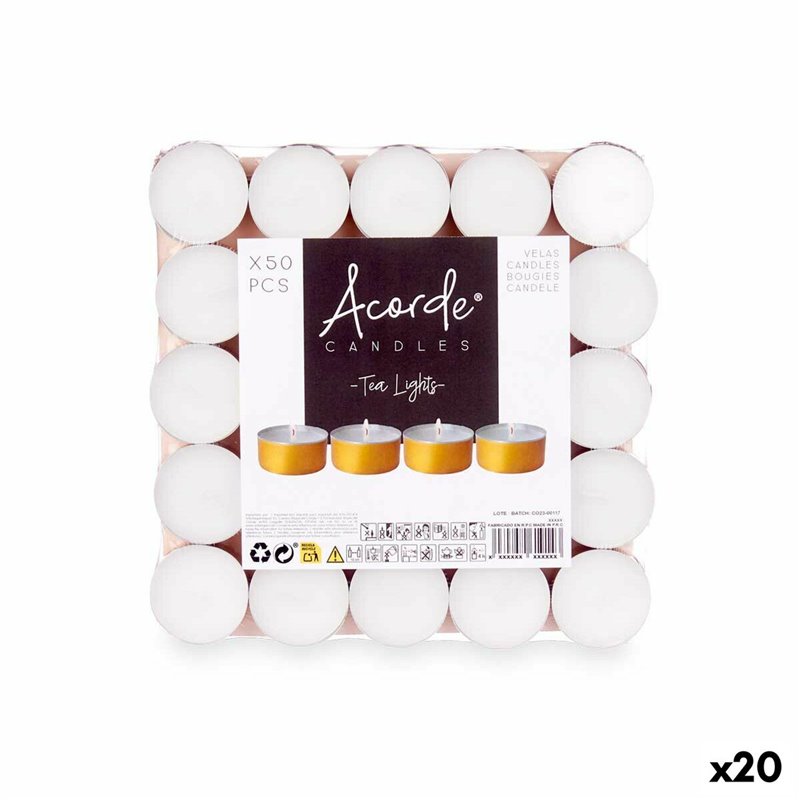 Ensemble de Bougies Tea Lights (20 Unités)