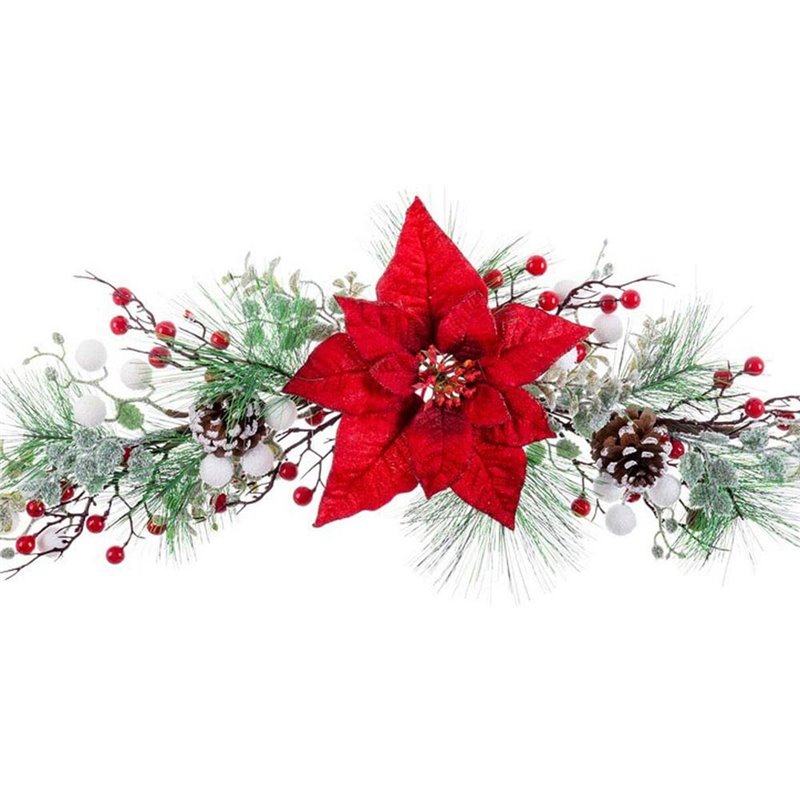 Image secondaire de Décorations de Noël Rouge Multicouleur Plastique Tissu Ananas 60 cm