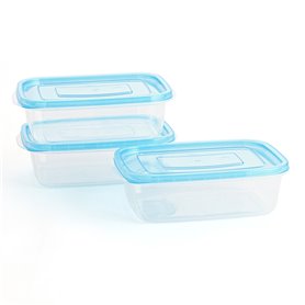 Ensemble de Boîtes à Lunch Quid Refresh 3 Pièces Bleu Plastique