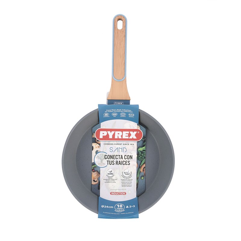 Image secondaire de Poêle Pyrex Sand Aluminium forgé Bleu 24 cm