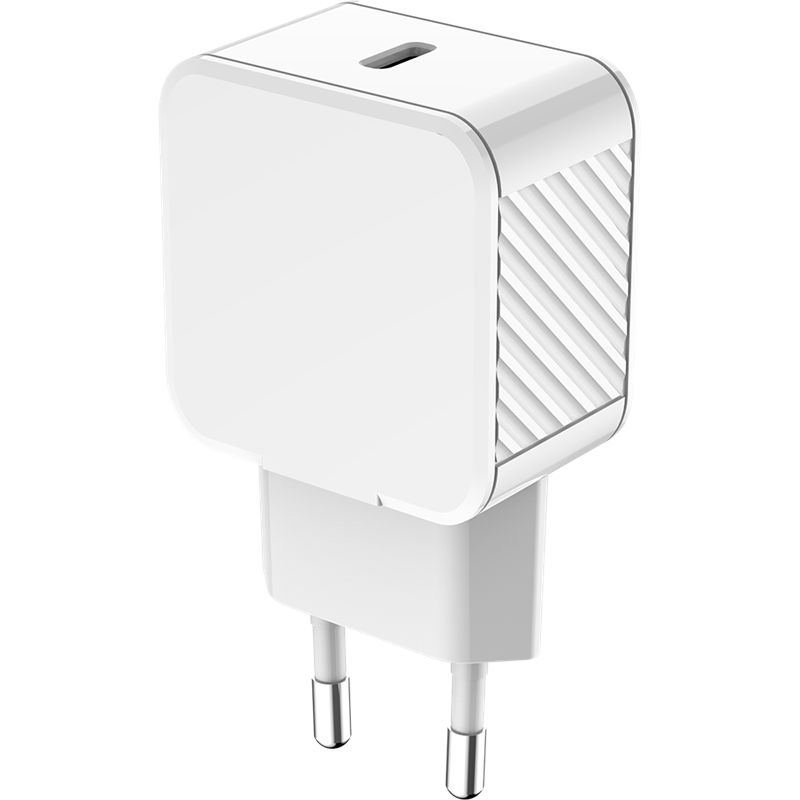 Chargeur maison 30W Power Delivery Blanc - 100% Plastique recyclé Bigb