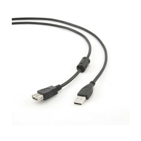 Câble Rallonge à USB GEMBIRD 3m USB 2.0 A M/FM Noir 3 m