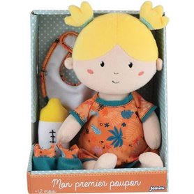 JEMINI Mon Premier Poupon June poupée de chiffon +/- 30 cm avec 4 acce