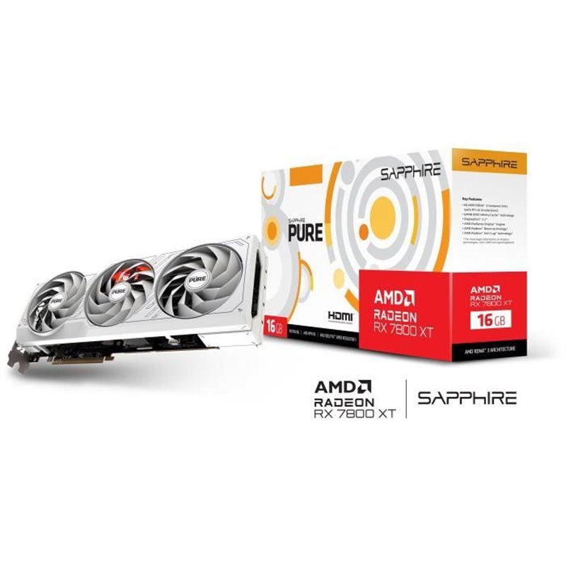 Image secondaire de Carte Graphique Sapphire 11330-03-20G AMD RADEON RX 7800 XT 16 GB GDDR6