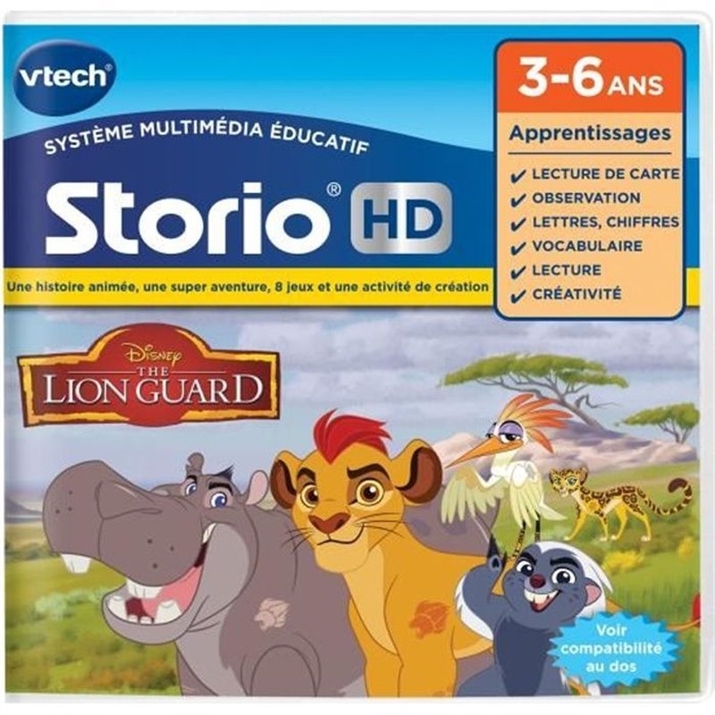 Vtech Jeu Storio HD La garde du Roi Lion