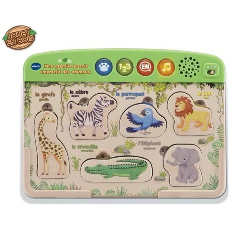 Vtech MON PREMIER PUZZLE INTERACTIF DES ANIMAUX (JOUET BOIS FSC®)