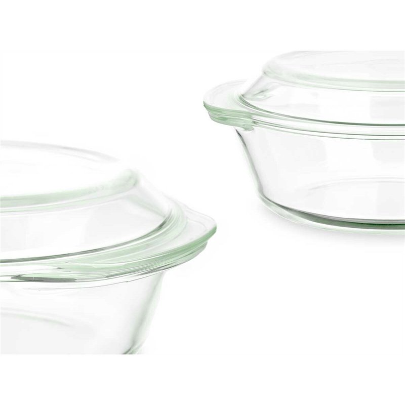 Image secondaire de Casserole avec Couvercle Transparent Verre Borosilicaté 2 L (8 Unités)