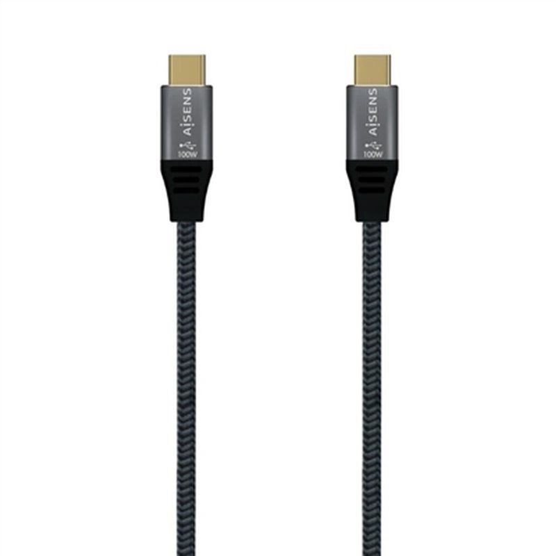 Aisens A107-0670 câble USB 0,6 m USB4 Gen 2x2 USB C Gris