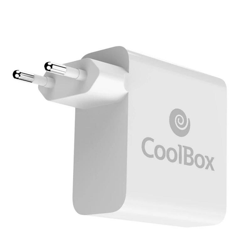 Image secondaire de Coolbox COO-CUAC-100P chargeur d'appareils mobiles Universel Blanc Secteur Intérieure