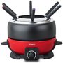 HKOENIG ALP1800 - Appareil à fondue électrique rouge et noir