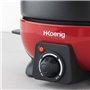HKOENIG ALP1800 - Appareil à fondue électrique rouge et noir