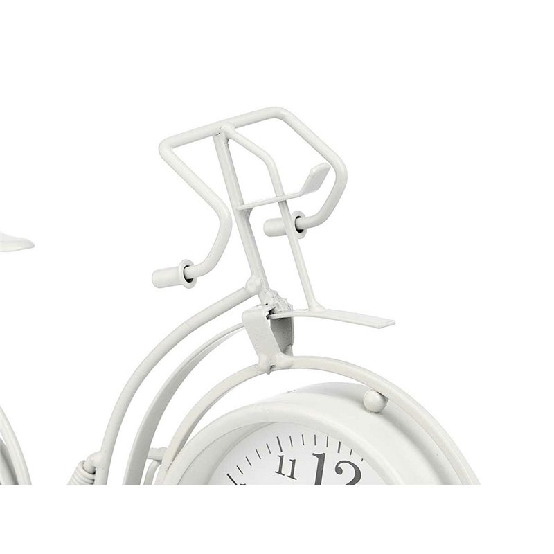 Image secondaire de Horloge de table Bicyclette Blanc Métal 33 x 22,5 x 4,2 cm (4 Unités)