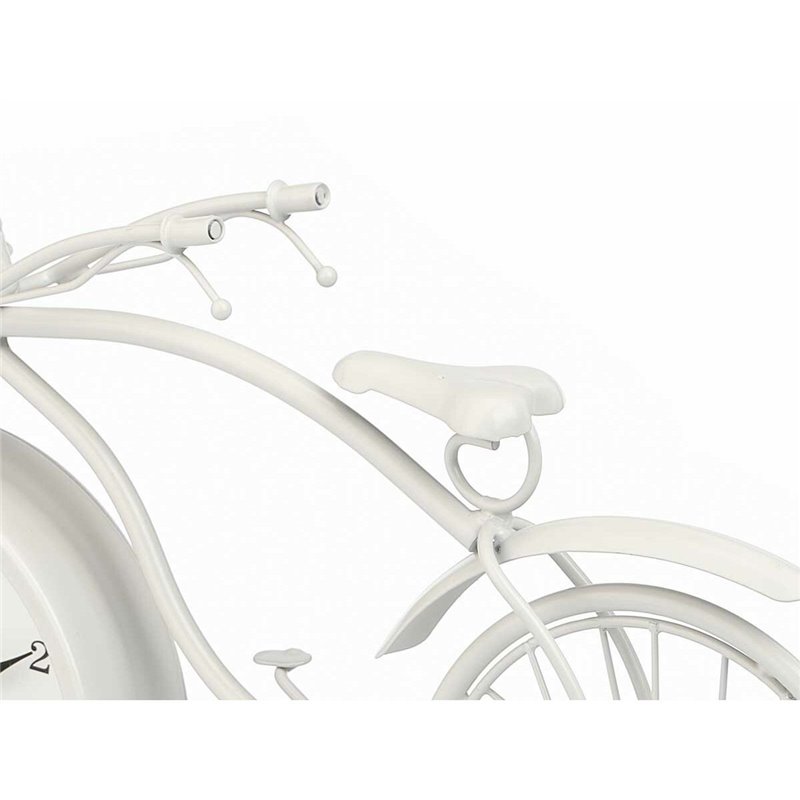 Image secondaire de Horloge de table Bicyclette Blanc Métal 36 x 22 x 7 cm (4 Unités)