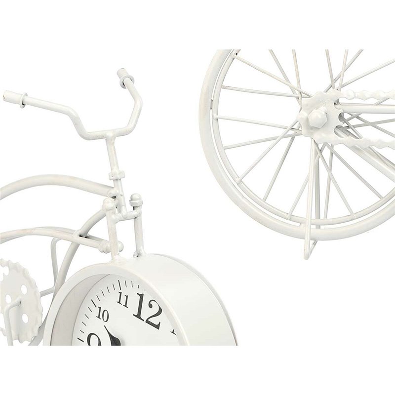 Image secondaire de Horloge de table Bicyclette Blanc Métal 42 x 24 x 10 cm (4 Unités)